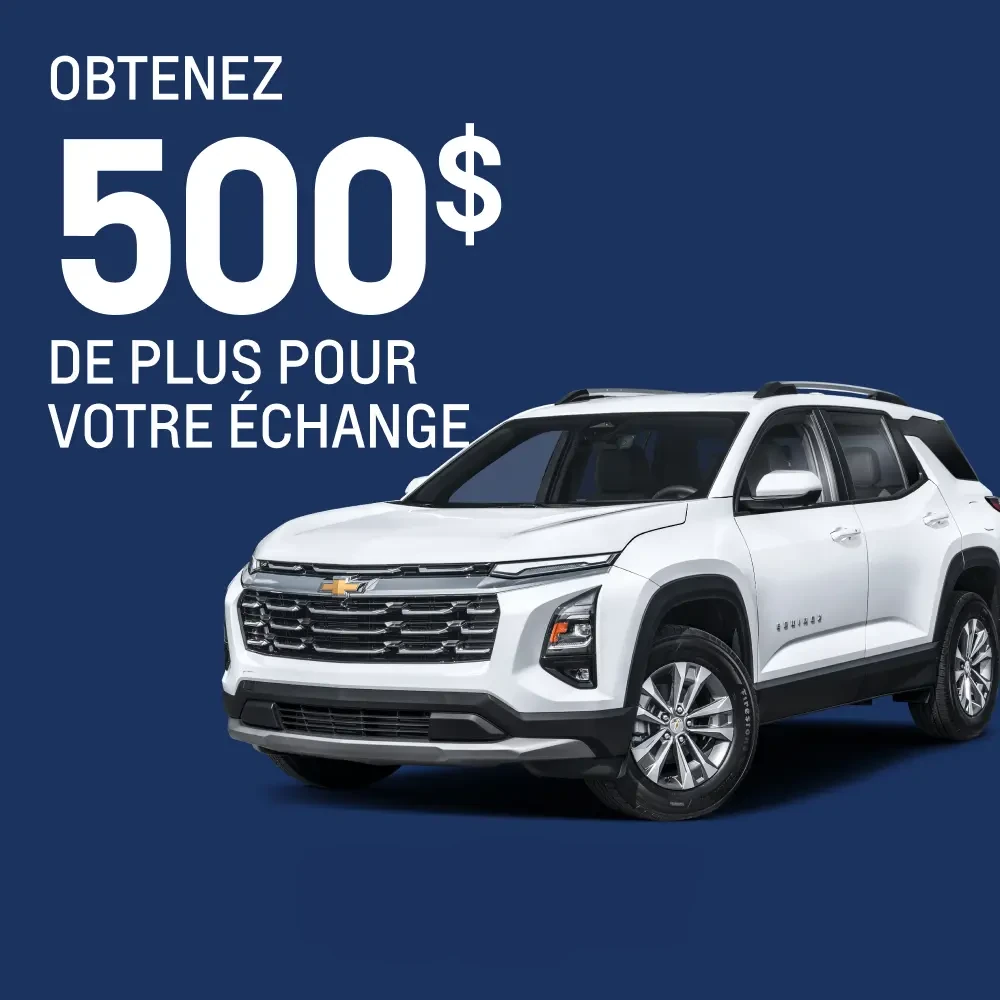 Granby Chevrolet popup echange FR